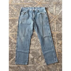 Wrangler Regular Fit light wash blue jeans men's size 36x30